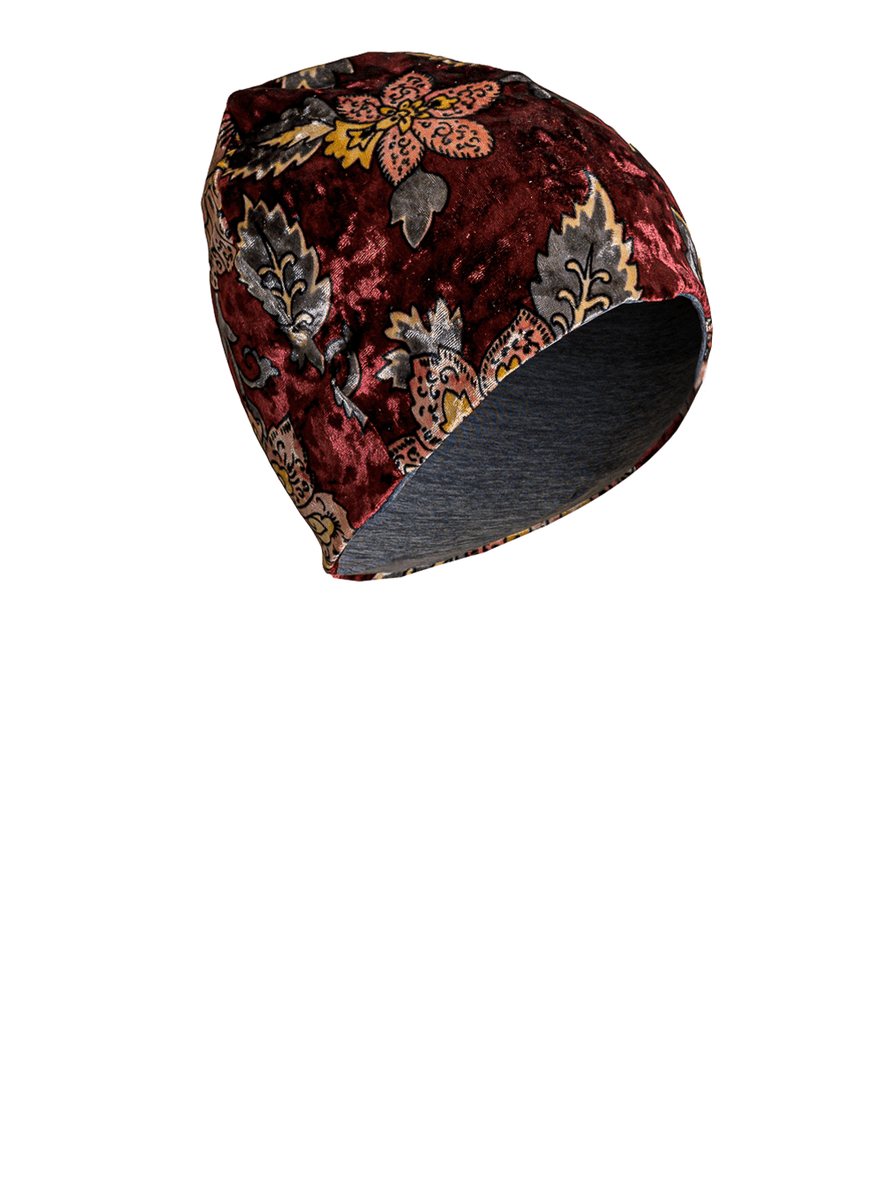 ★24-25FW新作★threetimes★Flower spangle beanie tan floral moon phase beanie – LeBeau Denim Co.