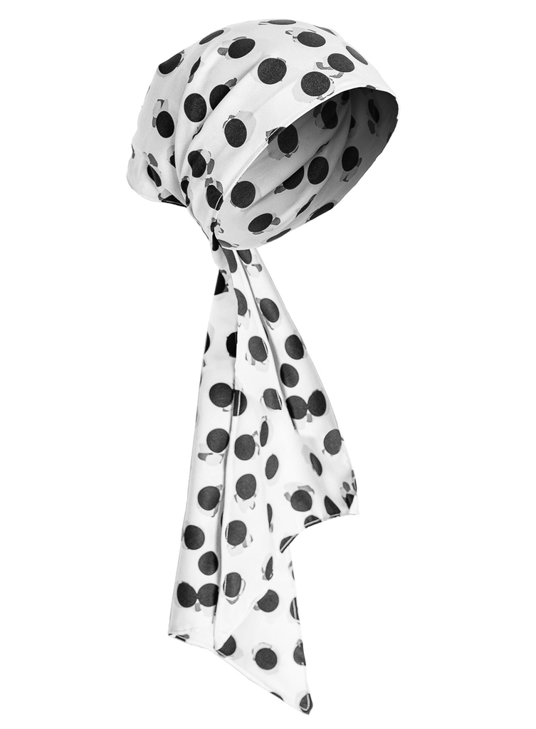 Hera_Polka_Dots_White-Turban-  display picture 1